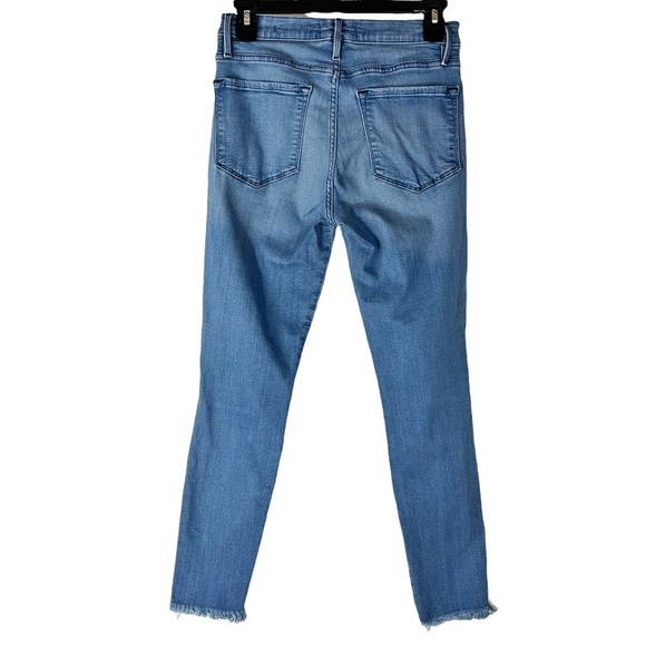 FRAME Denim Le High Skinny Blue Lagoon Jeans - Picture 3 of 9
